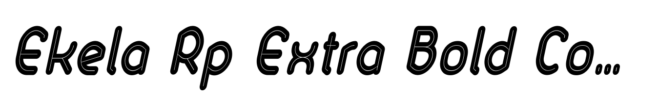 Ekela Rp Extra Bold Condensed Italic